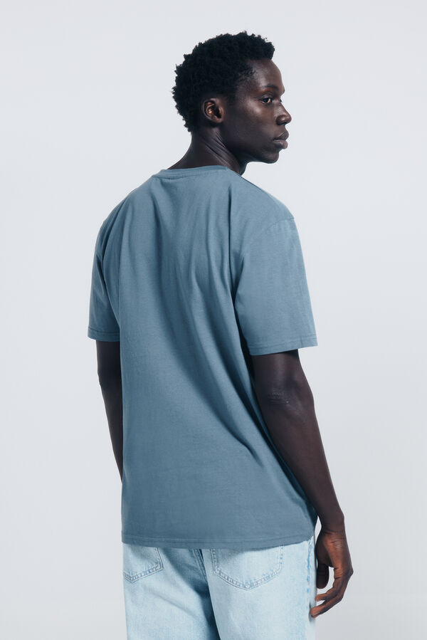 Springfield Essential V-neck T-shirt blue