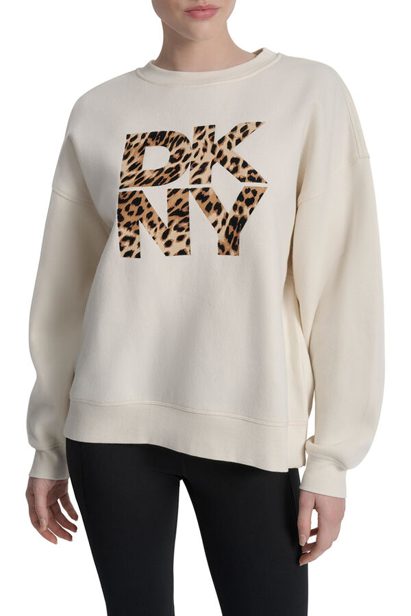 DKNY Sudadera logo dkny beige
