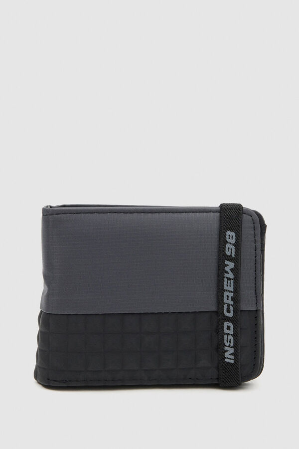 Inside Cartera Hombre Cierre Elastico negro