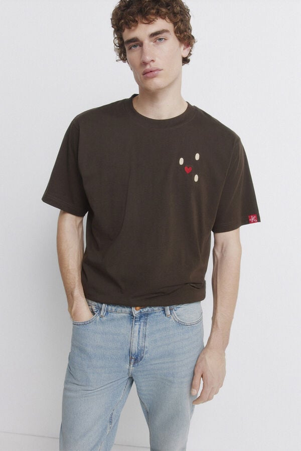 Springfield Overdyed slim fit jeans blue