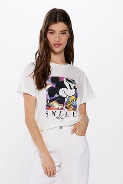 Springfield T-Shirt „Mickey“ Smile brown