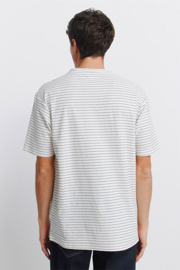Springfield Essential striped T-shirt white