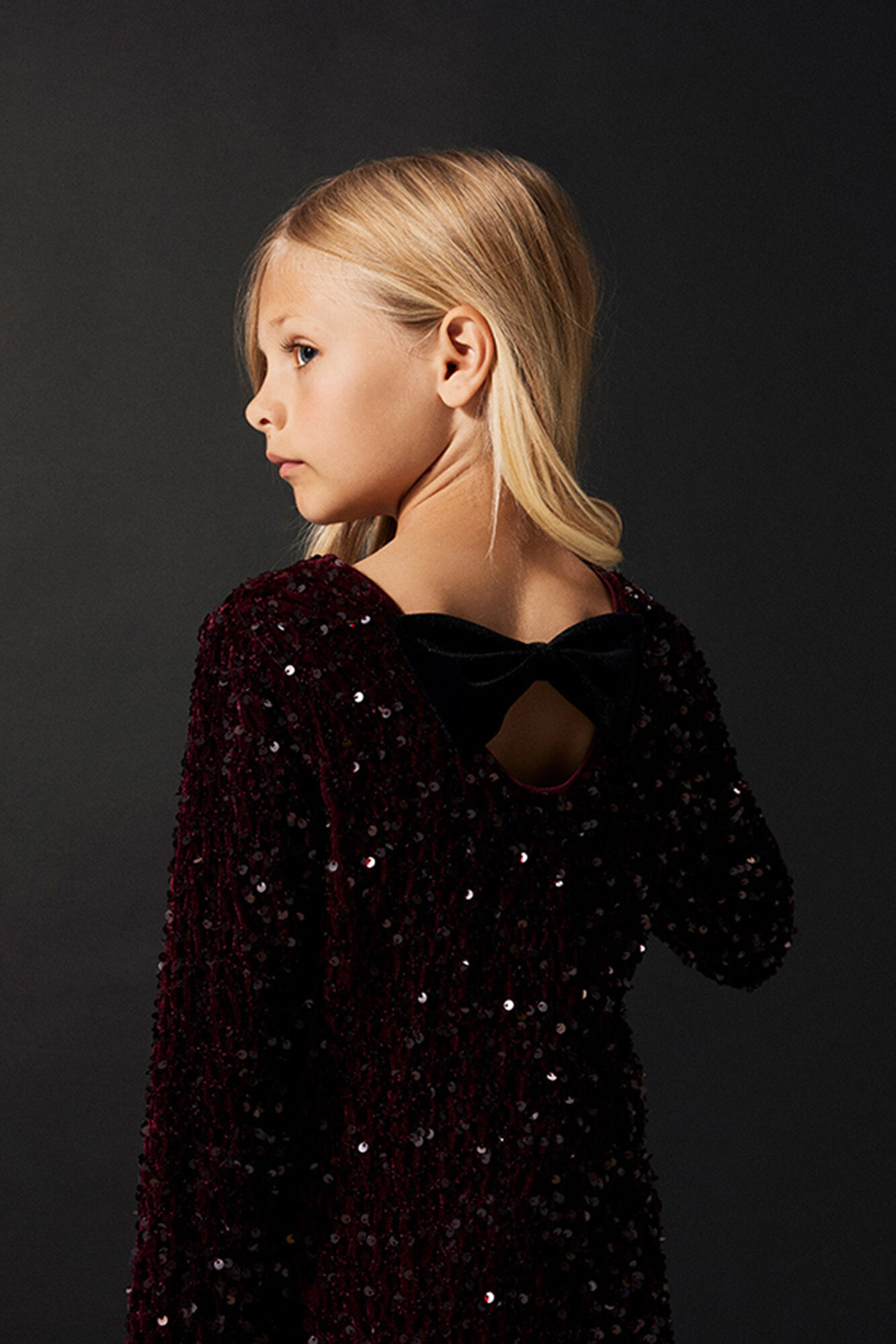 Name It Vestido de lentejuelas y terciopelo de ni&ntilde;a