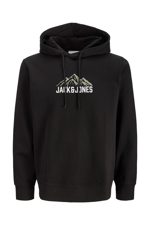 Jack & Jones Regul&auml;res Sweatshirt mit Kapuze Schwarz
