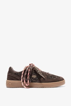 D. Franklin Zapatillas retro glitter cord&oacute;n
