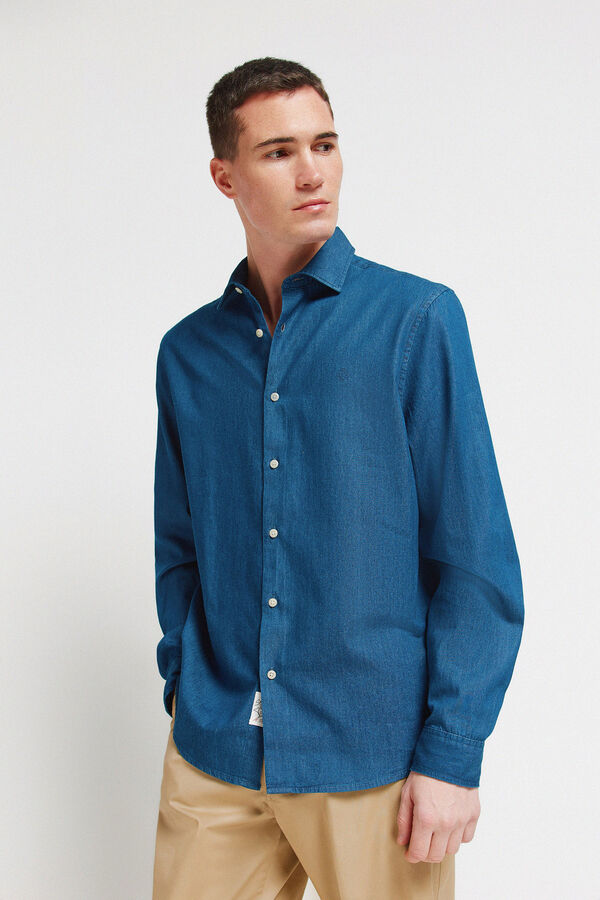 Springfield Denim shirt blue
