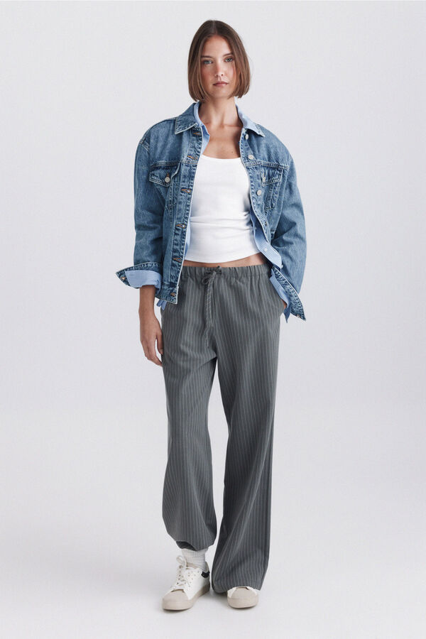 Springfield Pantal&oacute;n tailored jogger gris