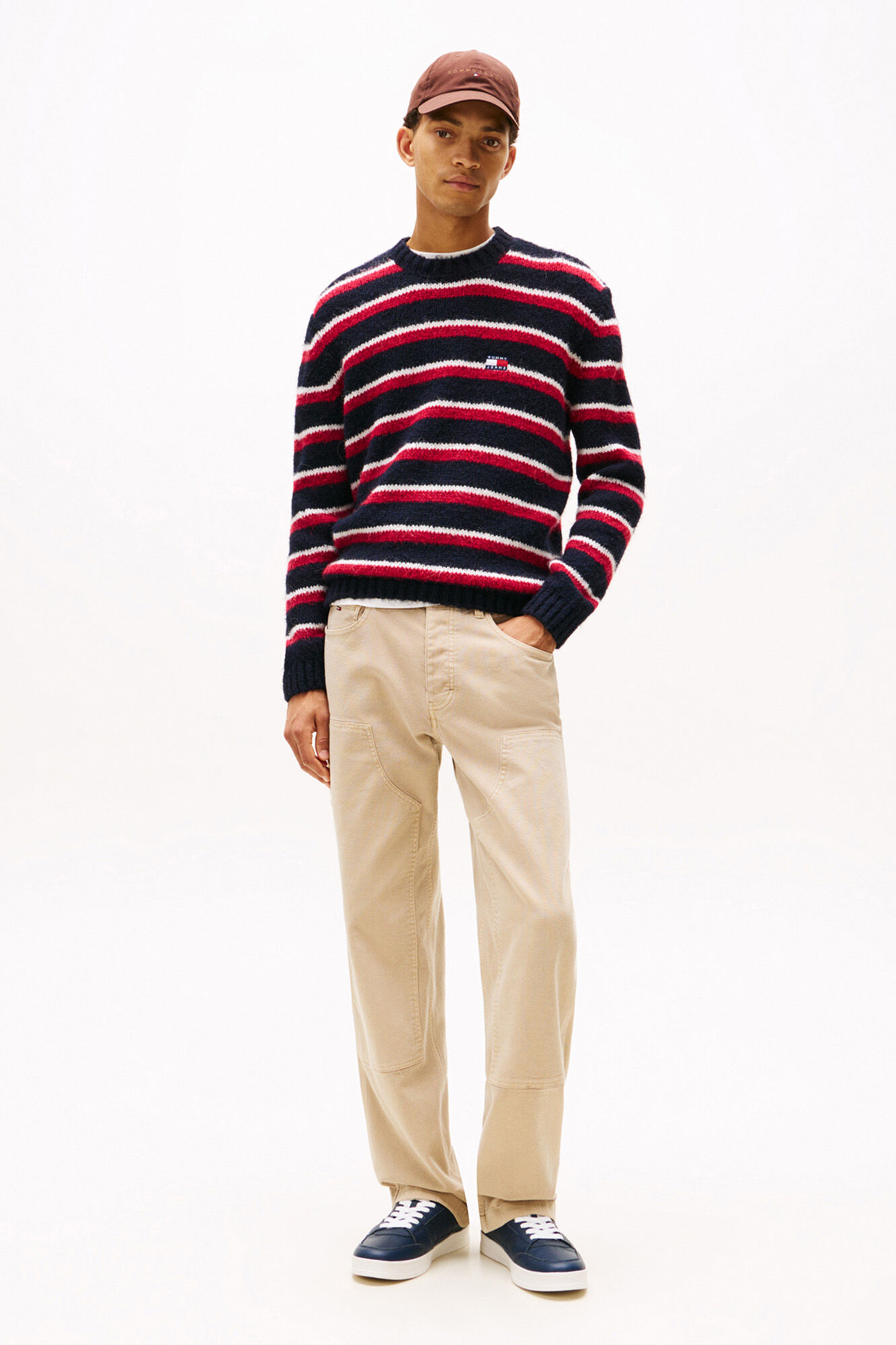 Tommy Jeans Zapatilla Tommy Jeans azul marino con bandera