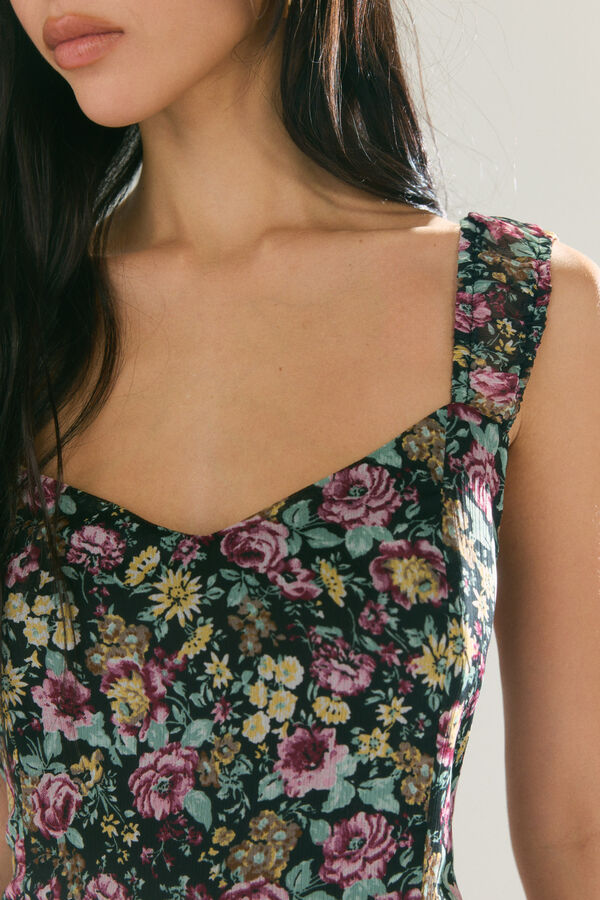 High Spirits Fleur Dress negro