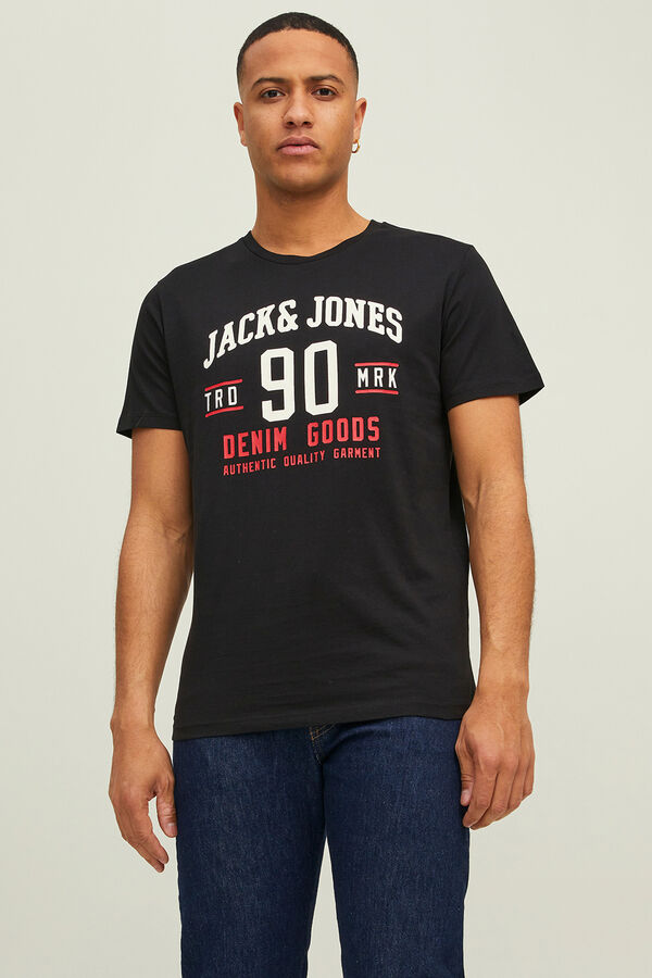 Jack & Jones Pack 3 camisetas manga corta negro