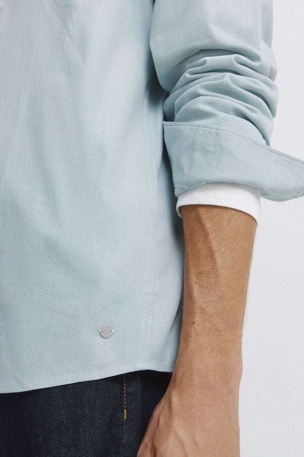 Springfield Dress shirt with easy-care structure green