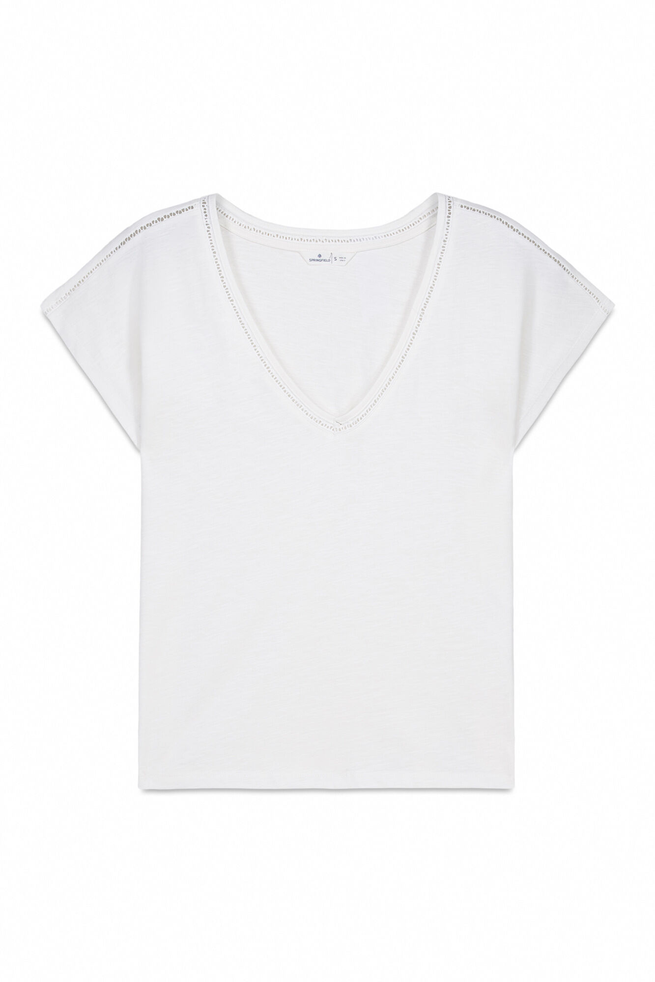 Springfield Lace V-neck T-shirt