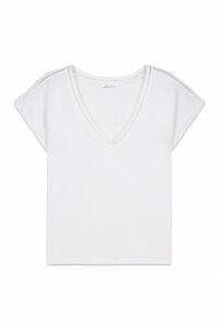 Springfield T-shirt decote em V de renda