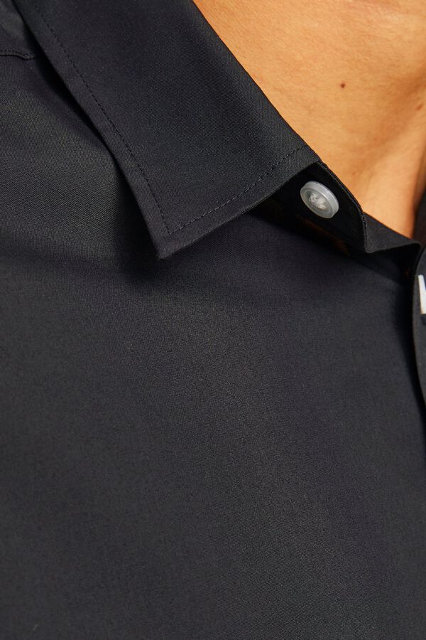 JJ REBEL Serge slim fit shirt black