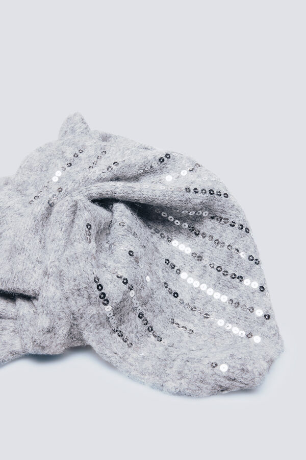 Springfield Positional sequin scarf grey