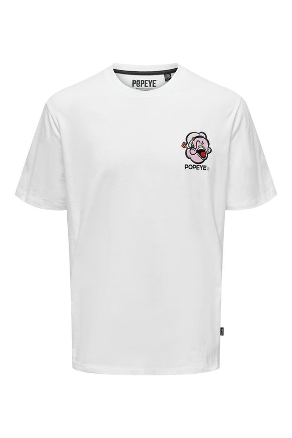 Springfield Kurzarm-Shirt Popeye blanco