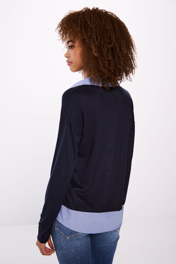 Springfield gola camiseira combinada azul