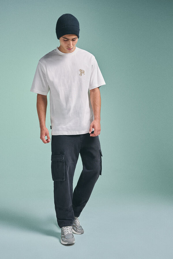 Springfield Pedri X Springfield black cargo jeans grey