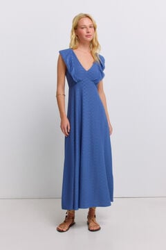 Springfield Vestido midi com folhos
