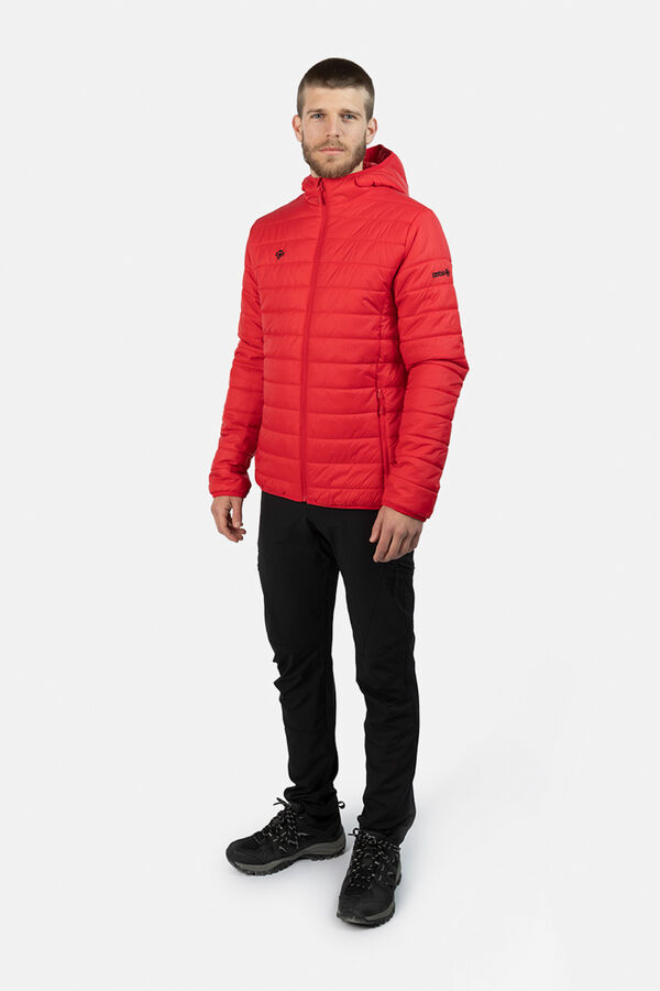 Izas Lightweight Fiber Jacket with Hood burgundy