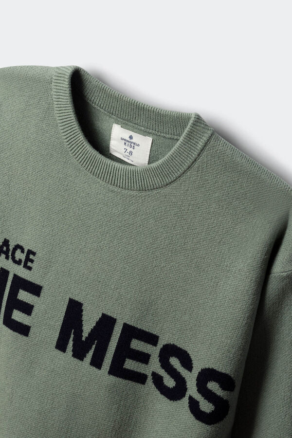 Springfield Kids Jersey "The mess" niño verde