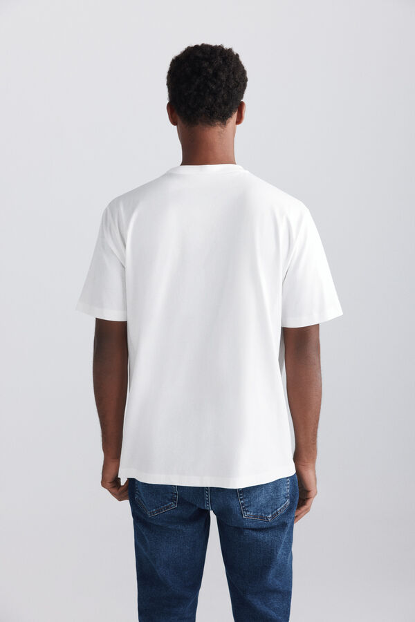 Springfield Heavy weight basic T-shirt beige
