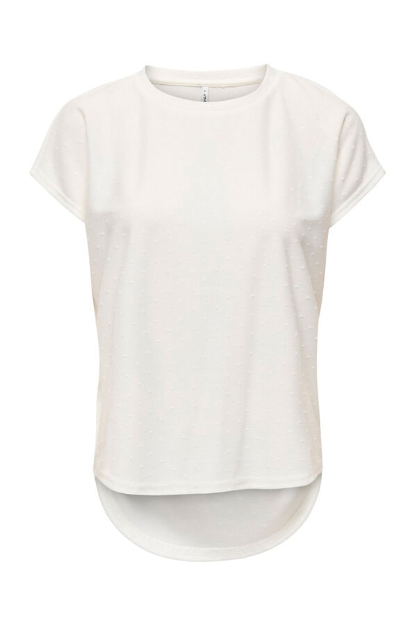 Only Plumetis T-shirt white