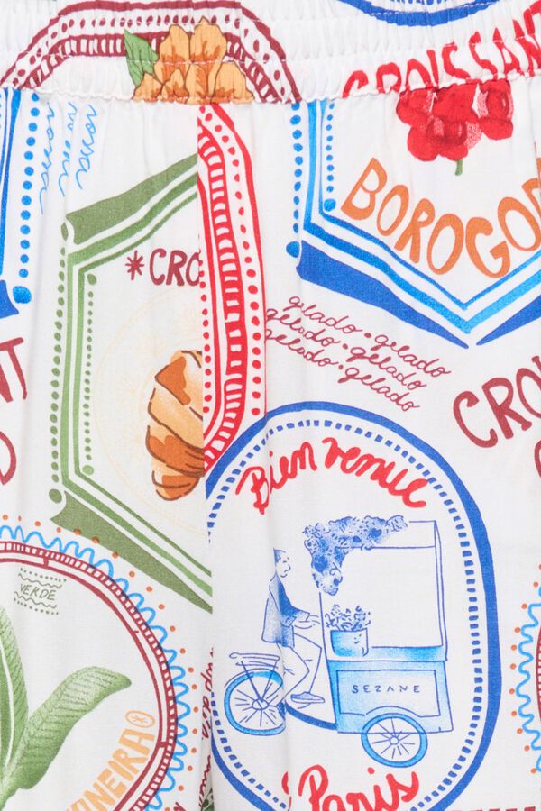 JDY Pantal&oacute;n largo ancho blanco