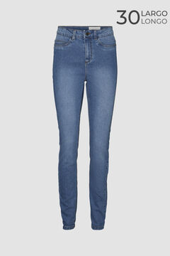 Springfield Long skinny trousers bleu acier