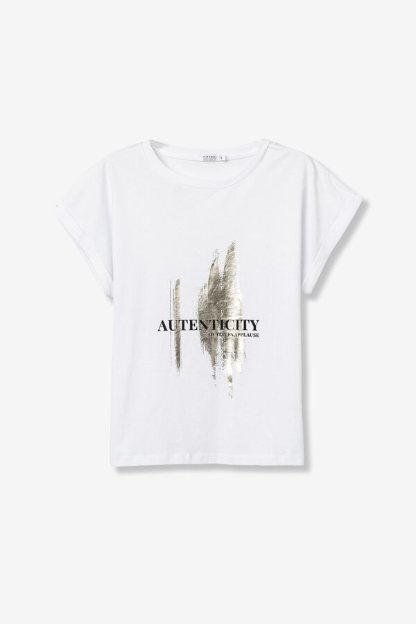Tiffosi Printed T-shirt blanc
