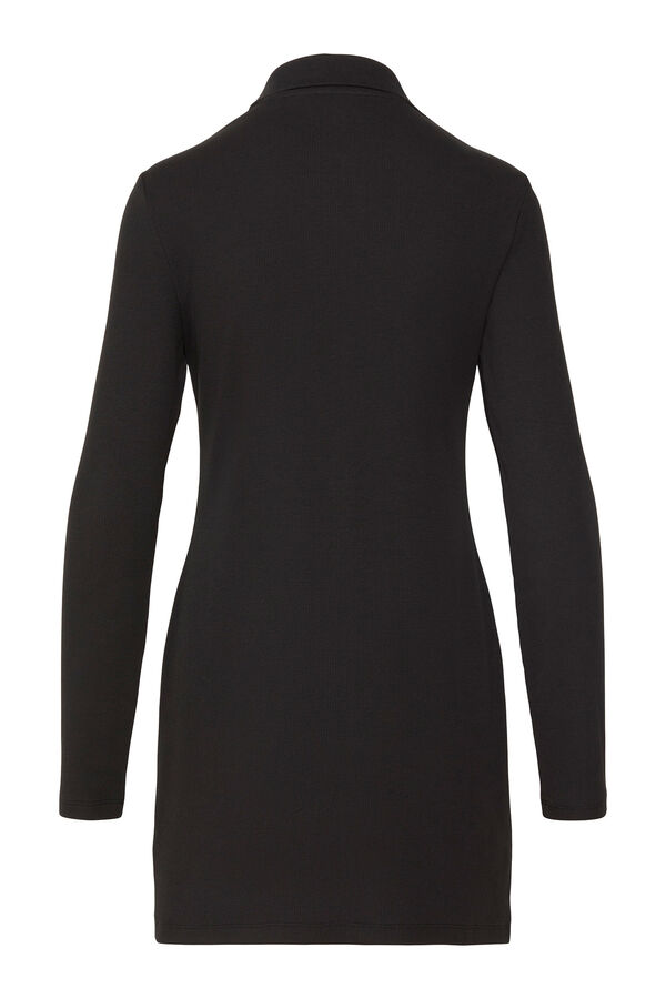 CK Jeans Vestido estilo polo negro