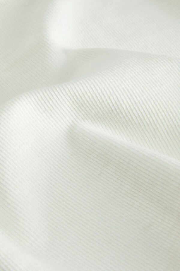 Springfield Essential ribbed T-shirt white