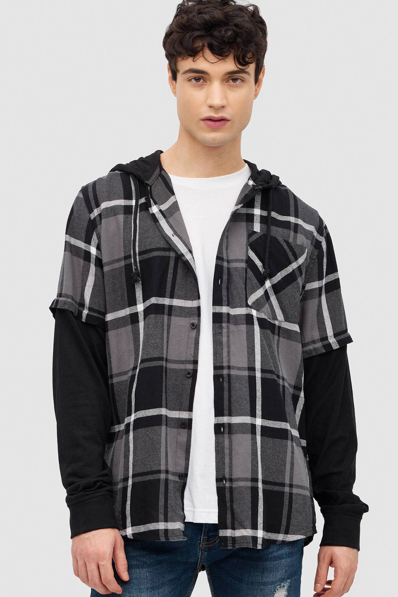 Inside Kombiniertes Pl&uuml;schhemd