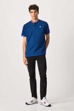Springfield Polo shirt with contrast collar  navy