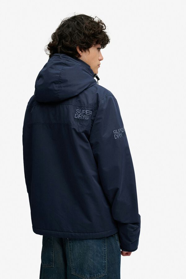 Superdry Hooded windbreaker jacket blue