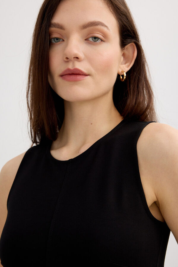 Inside Knot midi dress black