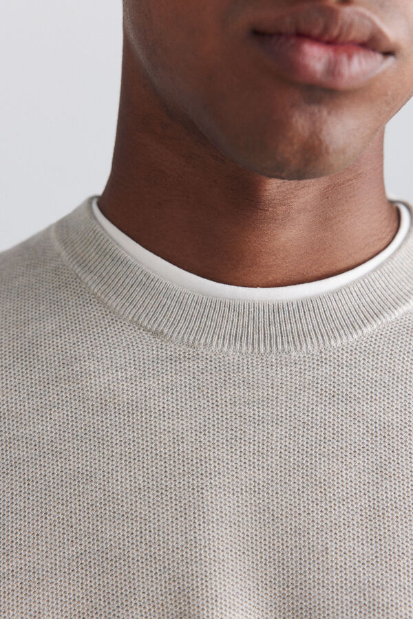 Springfield Structure knit jumper nude
