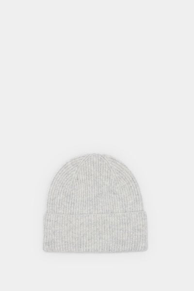 Springfield Ribbed knitted hat gray