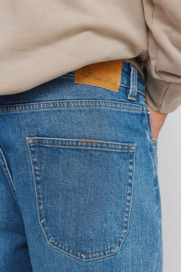 Springfield Medium wash regular fit jeans blue