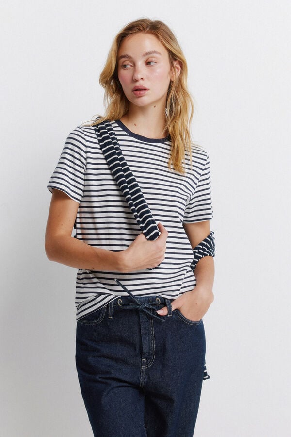 Springfield Basic short sleeve T-shirt brown