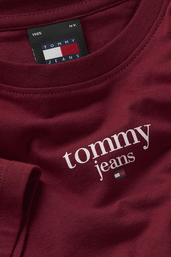 Springfield Camiseta de mujer Tommy Jeans granate