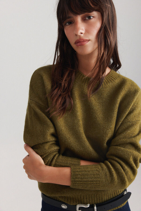 Springfield Basic knit jumper green