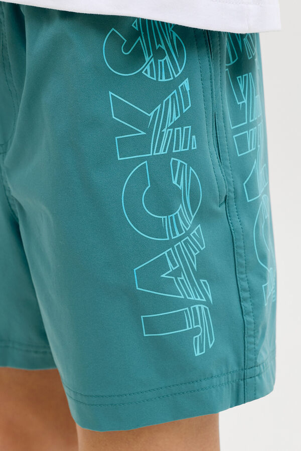 Jack & Jones Junior Logo regular swimwear blue