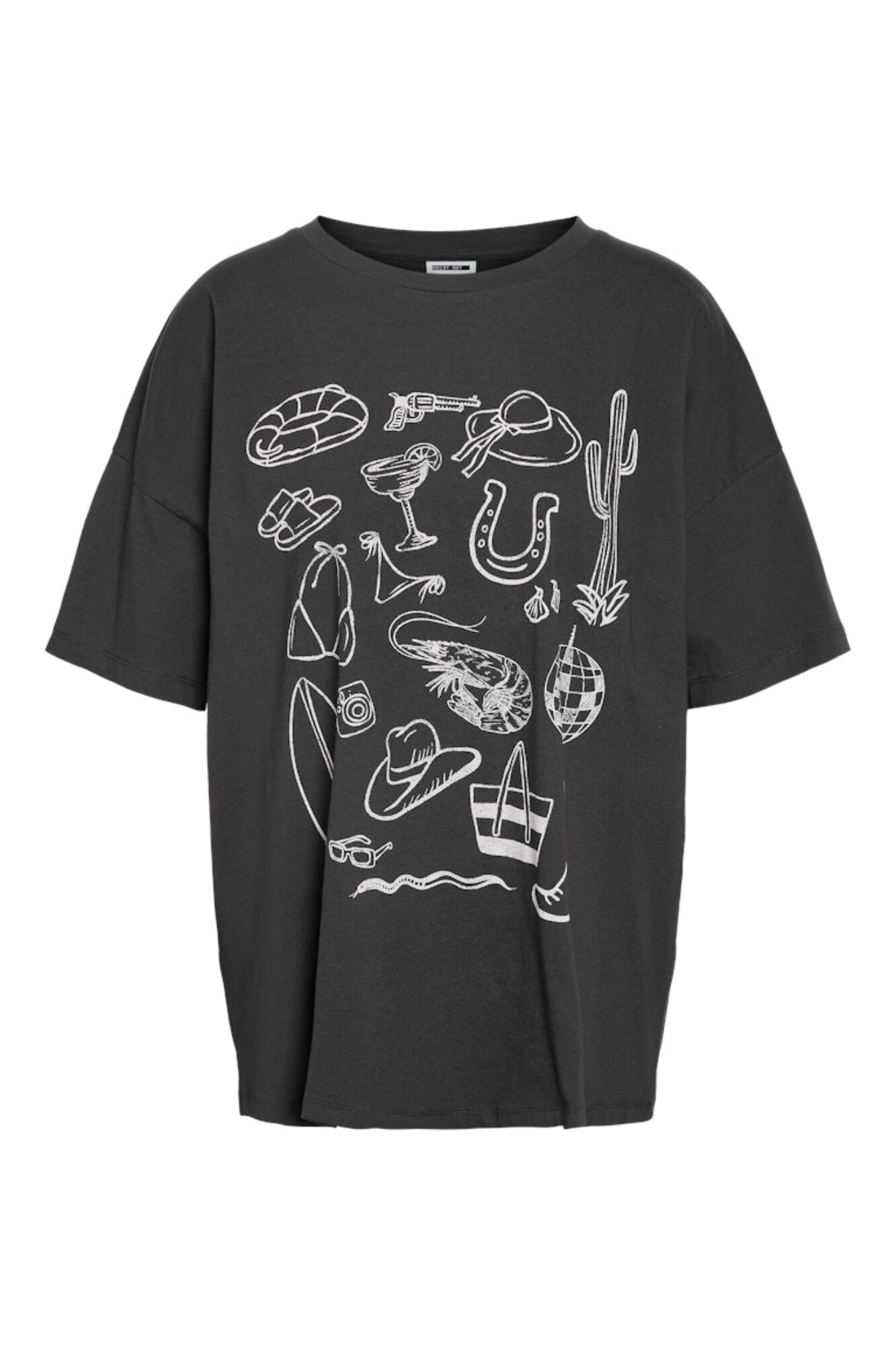Noisy May Camiseta oversize estampada