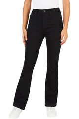 Springfield High waist jeans crna
