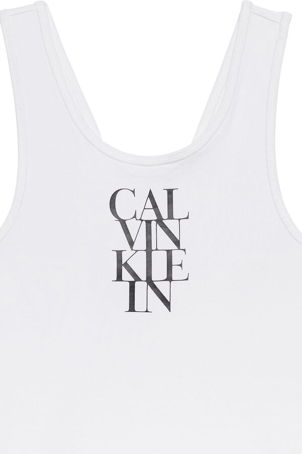 Calvin Klein Calvin Klein logo tank top.  white