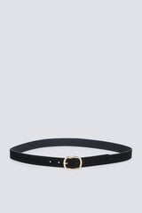 Springfield Oval buckle belt black
