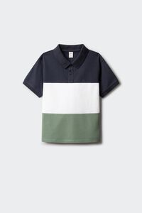 Springfield Kids Polo majica od oksford tkanine sa krojenim i &scaron;ivenim detaljima za dečake