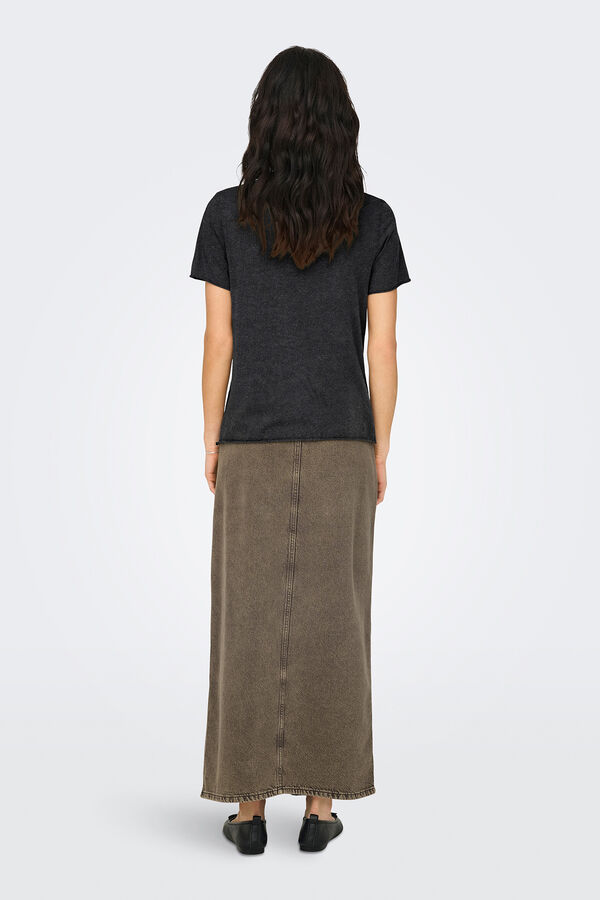 Only Printed short-sleeved T-shirt grey