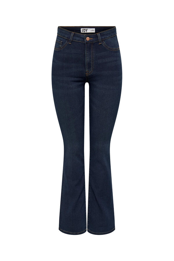 Springfield High-rise flared jeans plava